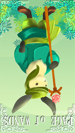 ワンドのペイジ・逆位置