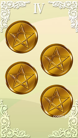 ペンタクル4・正位置