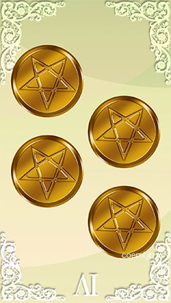 ペンタクル4の逆位置