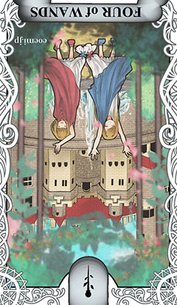 ワンドの4の逆位置